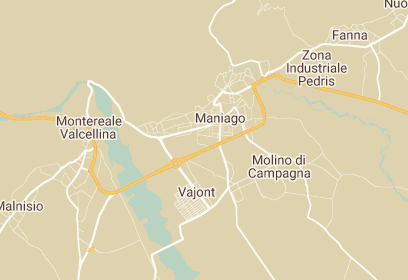 Mappa di Maniago - formazione sicurezza lavoro