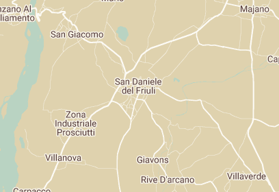 Mappa di San Daniele del Friuli - formazione sicurezza lavoro
